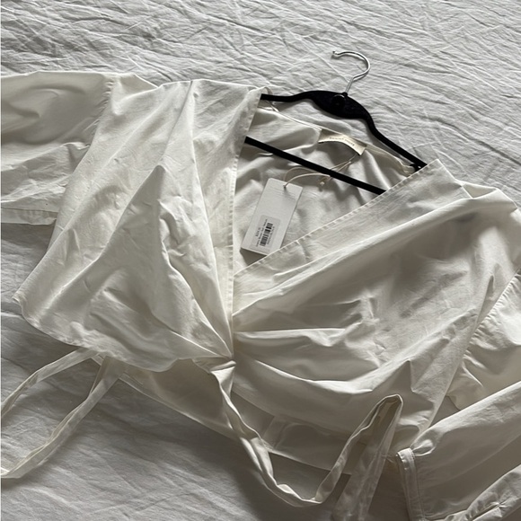 Shaina Mote Tops - Elegant White Wrap Top